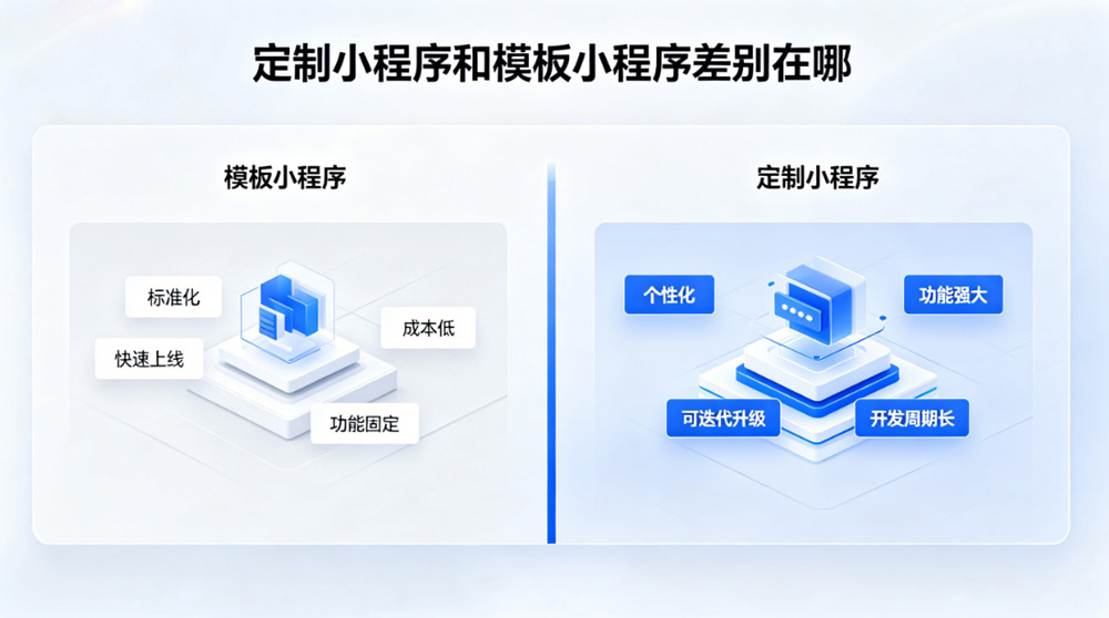 定制小程序和模板小程序差别在哪